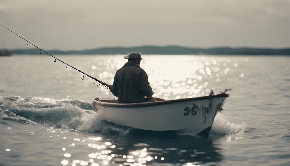 deep sea angling on water