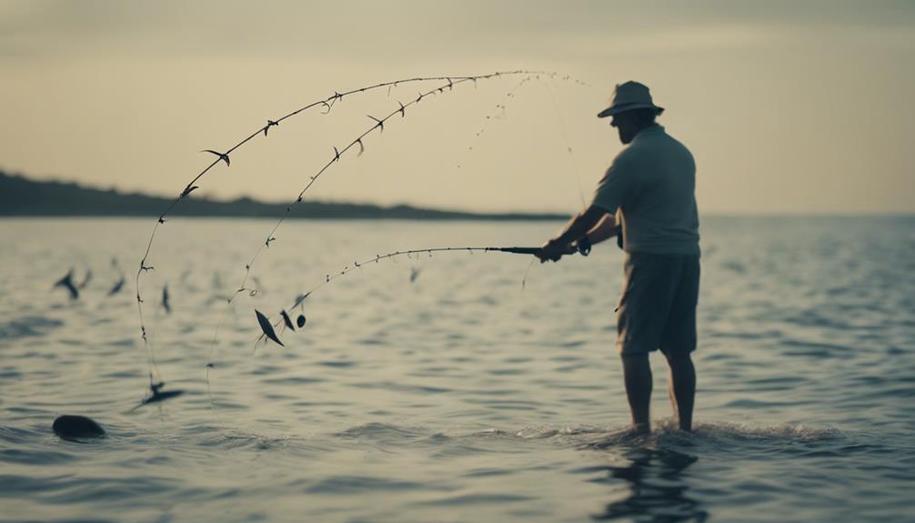 fishing in the ocean