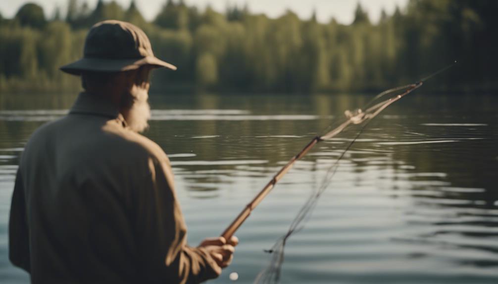 fishing with hand line