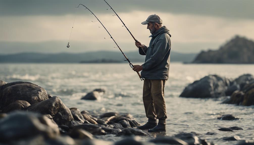 fishing with hand lining