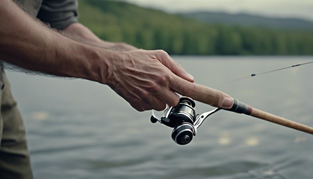 hand reel fishing technique